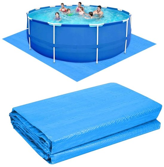 Dailygoods – Wasserdichte Bodenplane – Schwimmbadunterlage – Poolmatte – 274 X 274 Cm – Pe-material – Reißfest