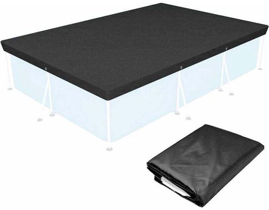 Poolabdeckung, Rechteckige Poolabdeckung 300 X 201 Cm, Winterabdeckung, Geeignet Für Aufstellpools