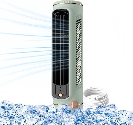 Tragbarer Mini-ventilator，turmventilator Ohne Rotorblätter，multifunktionaler Tischventilator，usb-anschluss，3 Windstufen