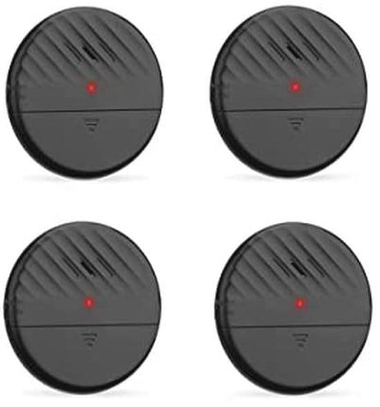 Vibrationsalarm Für Türen Und Fenster – 4er-pack – 125 Db Laut – Sicherheitssensor Mit Led-anzeige