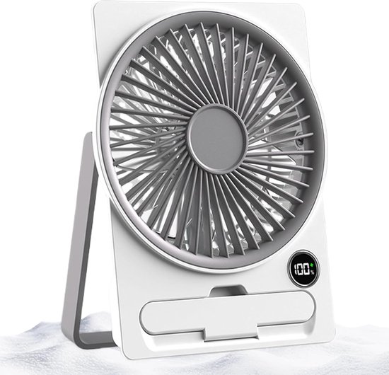 Tischventilator，usb-ladefunktion，schlankes Design (14,5 X 4 X 18 Cm)，6 Geschwindigkeitsstufen，tragbar Für Schlafzimmer Und Camping