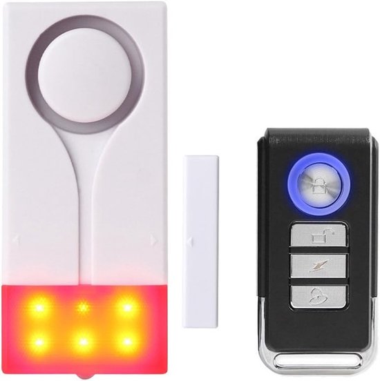 Tür- Und Fensteralarm Mit 105 Db Ton Und Hellem Licht – Sicher Und Einfach Zu Bedienen