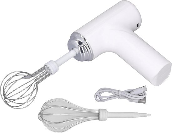 Kabelloser Elektrischer Schneebesen Mit 3 Geschwindigkeitsstufen – Handmixer Für Eier Und Teig