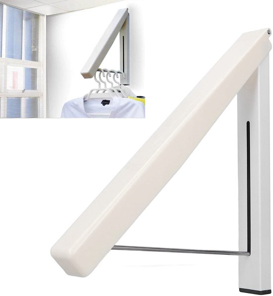Dailygoods – Platzsparender Wäscheständer – Wandmontierter Wäscheständer – Zusammenklappbar