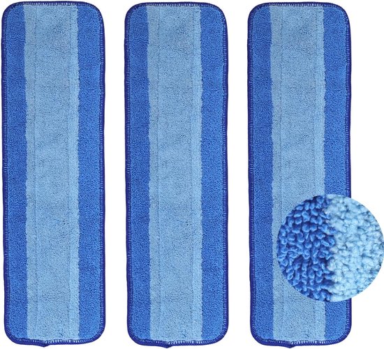 3er-pack Mikrofaser-reinigungspads. Geeignet Für Bona Sprühmopps Und Als Ersatzpads Für Mehrzweck-bodenmopps.