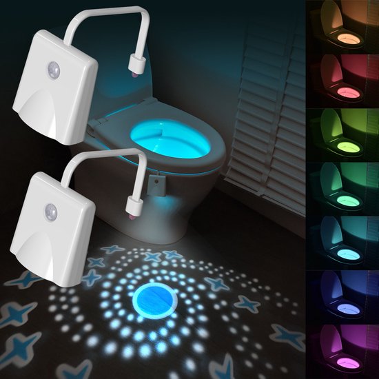 2er-set Toiletten-nachtlichter，led-projektionslicht，toilettenlicht Für Das Töpfchentraining，badezimmerdekoration，perfektes Geschenk