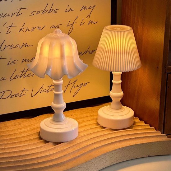 2 Stück Kleine Retro-tischlampen, Französische High-end-nachttischlampen