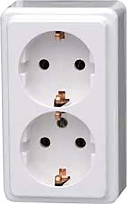 Geerdete Doppelsteckdose Zur Aufputzmontage – Standardprogramm 16 A 250 V