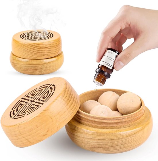 Duftdiffusor Für Ätherische Öle Zur Raumbeduftung, Holzdiffusor Gegen Mücken, Duftdiffusor Für Entspannung Und Wohlbefinden