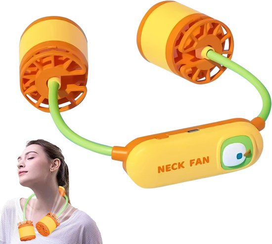 Nackenventilator，tragbarer Nackenventilator，klingenloser Tragbarer Ventilator Mit 3 Geschwindigkeitsstufen Für Büro，sport Und Outdoor-aktivitäten
