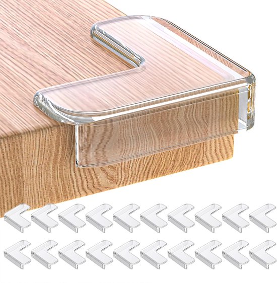 20 Eckenschützer Für Möbel Mit Sekundenkleber, Sicher Für Schreibtisch, Kamin, Tisch, Abgerundete Ecken Und Kanten.