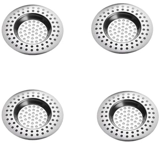 Edelstahl-abflusssieb-set, 4-teilig – Spülbeckensieb, Dusch-haarfänger, Schnell Ablaufendes Spülbeckensieb