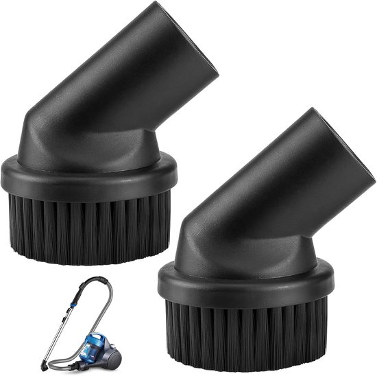 2 Staubbürsten 35 Mm, Hochwertige Staubsaugerbürsten, Staubsaugerzubehör, Möbelbürste, Kompatibel Mit Den Meisten Staubsaugern