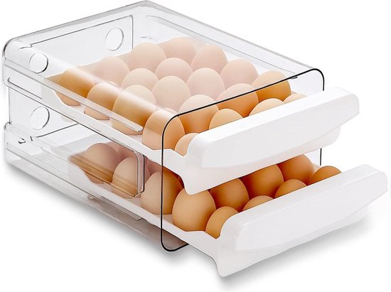 Eierhalter Für 40 Eier Im Kühlschrank – Frische Eierbox – Eierablage Und Aufbewahrungsbox Als Erinnerungsstück