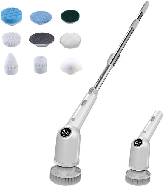 Kabelloser Elektrischer Rotationsbodenreiniger, Reinigungsbürste, Schrubber, Badezimmer, Badewanne