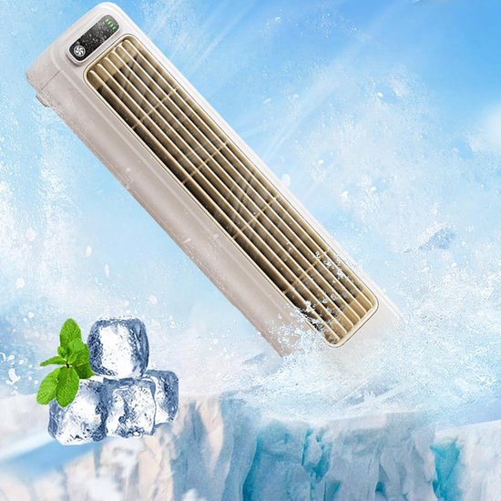 Tragbare Klimaanlage – 2000 Mah – Aprikosenfarben