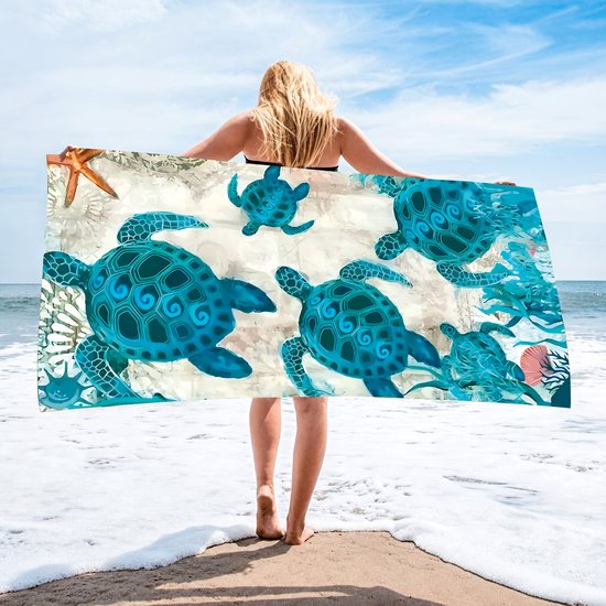 1 Ultraweiches Mikrofaser-strandtuch Mit Niedlichem Panda-motiv，leicht Und Maschinenwaschbar，picknick Oder Strand. 90 X 180 Cm