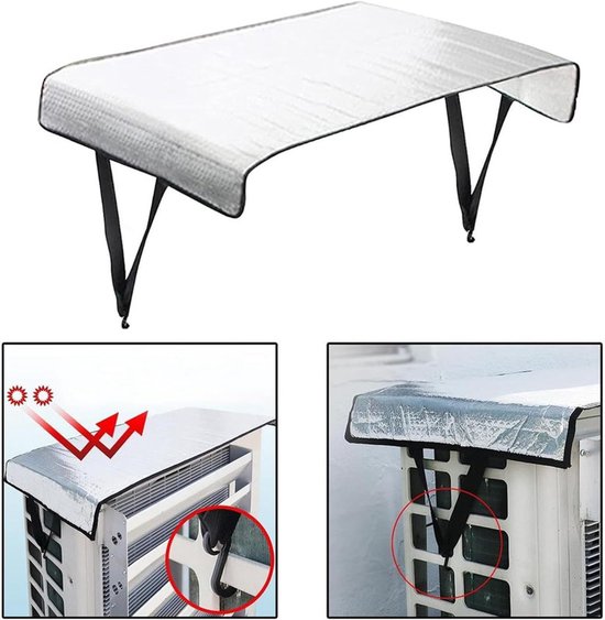Abdeckung Für Klimaanlagen-außengerät，93,8 Cm X 46,8 Cm，staubschutzhülle / Schutzhülle，isolierung Aus Aluminiumfolie Und Luftpolsterfolie