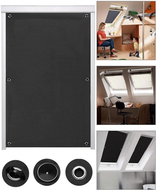 Verdunkelungsrollo，60 X 115 Cm，kein Bohren Erforderlich，tragbarer Verdunkelungsvorhang，verdunkelungsvorhang Für Schlafzimmer Und Reisen，schwarz