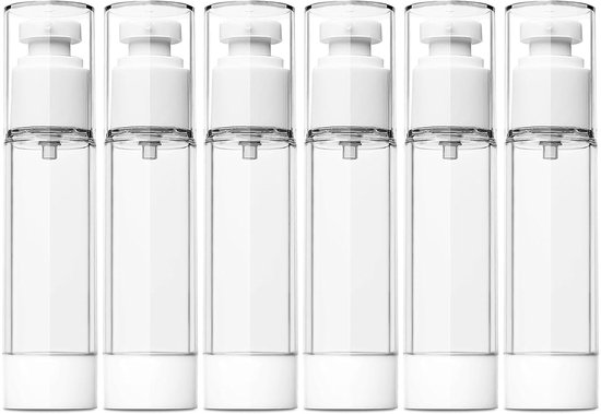 Airless-pumpspender – Cremespender Für Kosmetikprodukte – 6 Stück – 50 Ml – Leer