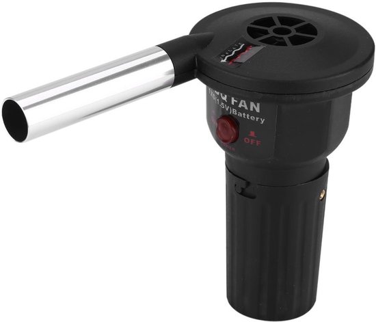 Allecto - Elektrischer Ventilator - Leistungsstarke Kühlung - Geräuscharm - Tragbar - Batteriebetrieben - Ideal Für Outdoor-aktivitäten - Compa