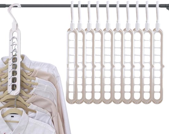 Allecto，9-in-1 Kleiderbügel，360 Grad Drehbar，magischer Organizer，kleiderbügelhalter，geeignet Für Kleidung Und Accessoires