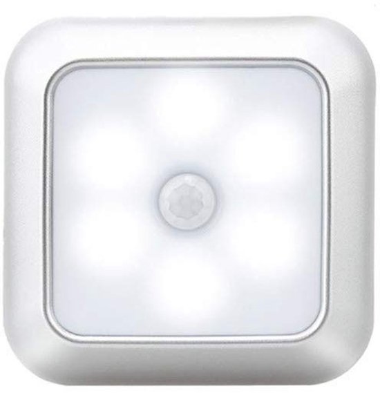 3er-set Led-lampen Mit Bewegungsmelder，weiß，batteriebetriebenes Nachtlicht，schrankbeleuchtung，treppenbeleuchtung，aluminium
