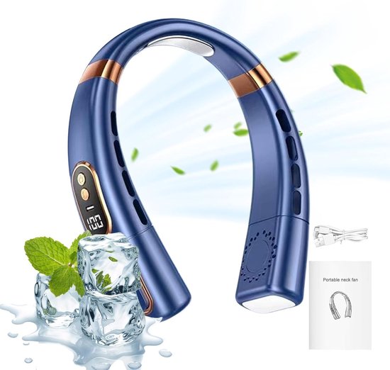 Faltbarer Nackenventilator，tragbarer Nackenventilator，usb-ventilator，blattloser Ventilator，eingebauter 4000-mah-akku，geeignet Für Zuhause