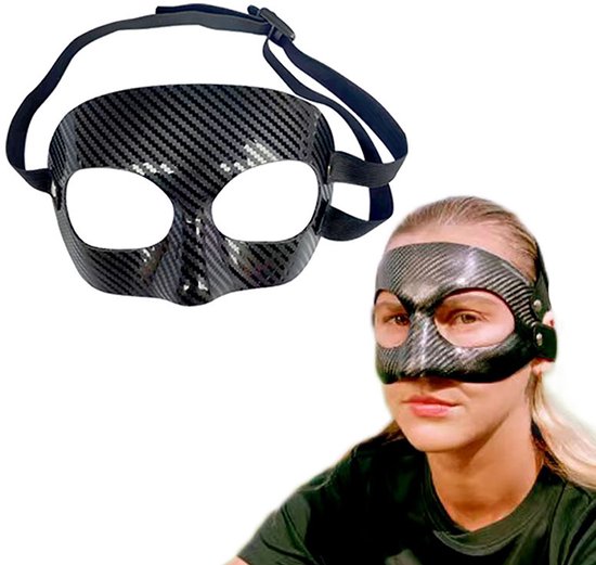 Zwei Nasenpads Aus Kohlefaser, Geeignet Für Fußball, Basketball Und Softball - Geeignet Für Größere Augen Im Oberen Gesichtsbereich.
