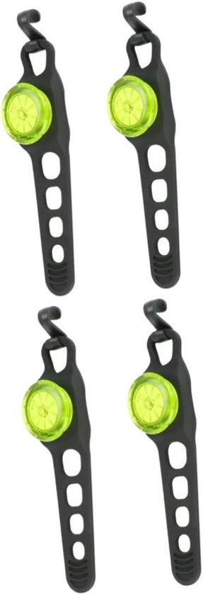 Fahrradbeleuchtungsset – Led-fahrradbeleuchtung – Sichereres Radfahren – Wasserdicht – 4-teilig – Grün
