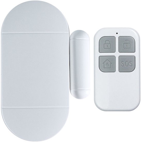 Kabelloser Tür- Und Fensteralarm Mit Fernbedienung – Einfache Installation, Sofortiger Alarm Beim Öffnen, Mit 3m-klebeband