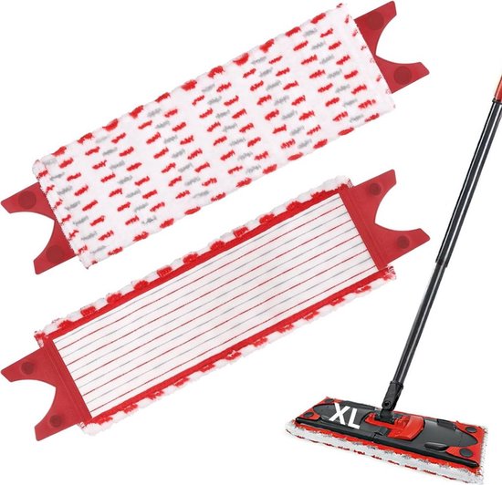 2er-pack Ersatzmoppköpfe Passend Für Vileda Ultramax Xl Bodenmopp Und Xl Ersatzm，extra Breiter Mikrofaser-moppkopf，mikrofaser，51 X 14 Cm，2er-pack