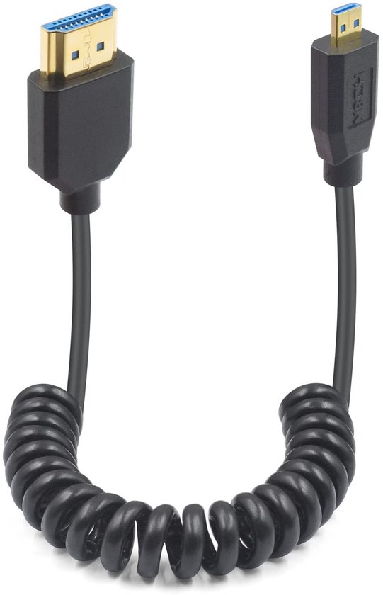 Micro-hdmi-auf-hdmi-2.1-kabel, Einziehbar, 1,2 M – Unterstützt 8k@60hz Und 4k@120hz – Geeignet Für Kamera, Tablet Und Smartphone
