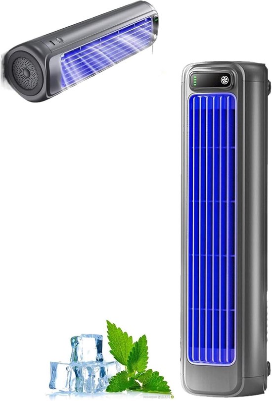 Mini-klimaanlage – Persönlicher Luftkühler – Raumkühlung – Drei Geschwindigkeitsstufen – 9 X 8,5 X 31,2 Cm – Aprikosenweiß