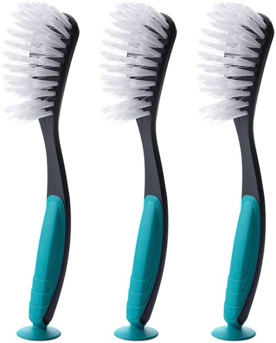 Küchenbürste Mit Saugnapf – Ergonomisch Und Langlebig – 3er-set