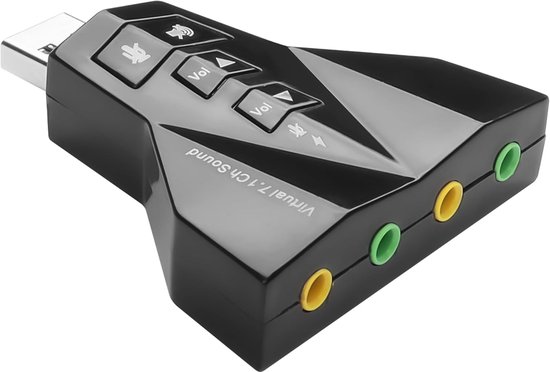 Externe Usb-soundkarte Mit 4 Anschlüssen，externer Stereo-soundkartenadapter Für Windows Und Mac，für Ps5，ps4，usb-audio-stereo-adapter
