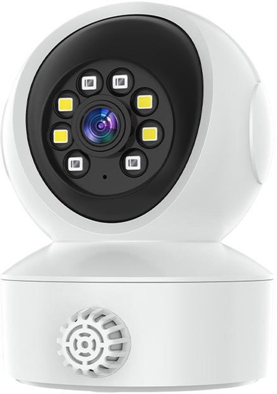 Sicherheitskamera Für Den Innenbereich，360°-rundumsicht，bewegungserkennung，infrarot-nachtsicht，zwei-wege-audio (mit 32-gb-speicherkarte)