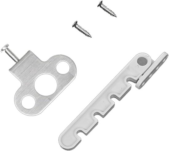 1 Stück Verstellbarer Kippfensterbegrenzer，geeignet Für Holz-/metallfenster Oder -türen，starrer Kunststoff，4 Schlitze (8 Cm Verstellbar)