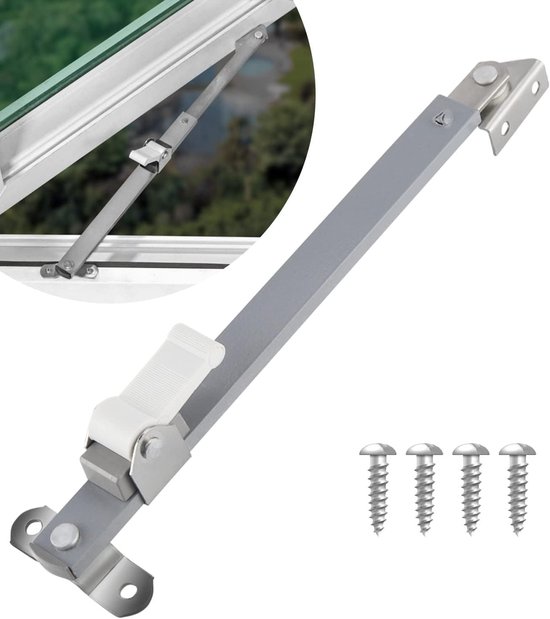 Fensterverriegelung, Sicherheitsverriegelung, Kippregler Für Fenster, Fensterriegel Zur Fixierung Des Öffnungswinkels Von Fenstern