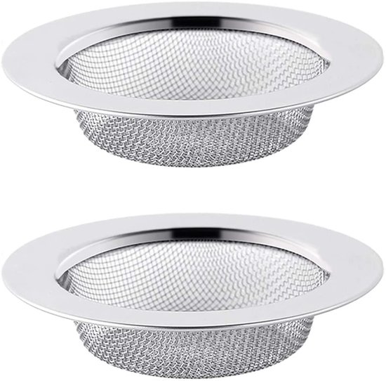 Edelstahl-abflusssieb, 2-teiliges Set, 75 Cm – Duschabflusssieb – Haarsieb – Spülbeckenabflusssieb – Küchenspülensieb