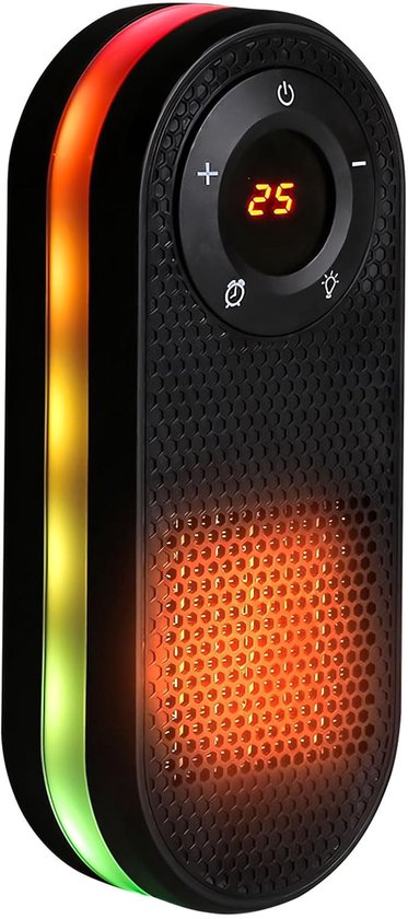 Ptc-keramikheizung，1000 W Energieeffizient，timer，ambientebeleuchtung，temperaturregelung 15，32 °c