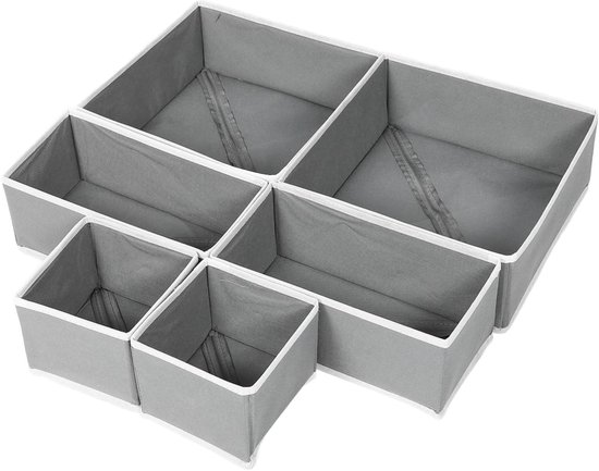Schubladenorganizer，faltbare Aufbewahrungsbox Für Den Kleiderschrank，aufbewahrungssystem Für Kleidung，6er-set Aufbewahrungsboxen