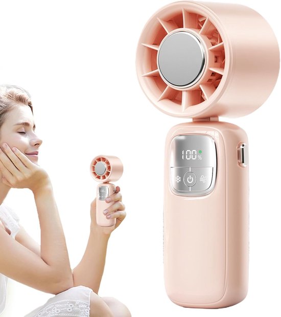 Handventilator – Leiser, Faltbarer Kühler, Usb-wiederaufladbarer Handventilator Für Camping, Wandern, Angeln & Strand