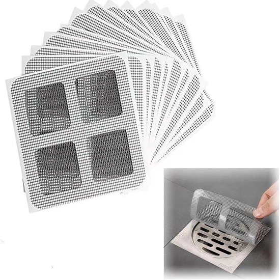 50 Stück Haarfänger Für Abflüsse，einweg-abflussabdeckung，10 X 10 Cm，abflusssieb Für Bad