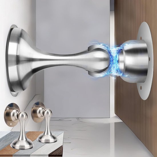 Magnetischer Türstopper, 2 Stück – Türhalter Aus Edelstahl Mit Starkem Magneten