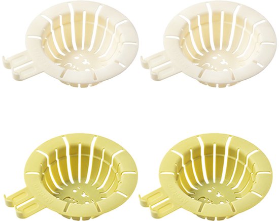 4-teiliges Abtropfgestell In Kaninchenform，abtropfkorb-trichter，multifunktionales Kunststoffsieb Für Die Küche (grün，weiß)