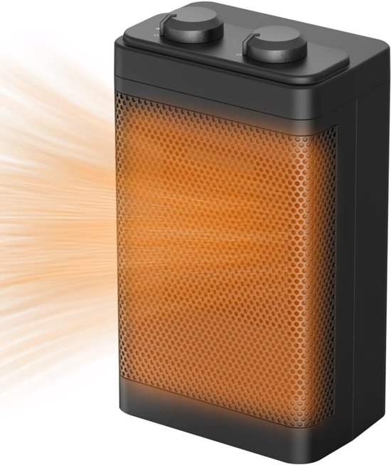 Energieeffizienter Heizlüfter, 1500 W, 3 Heizstufen, Elektrisches Keramik-heizelement, Überhitzungs- Und Kippschutz