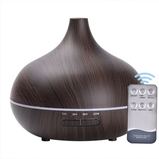 Luftbefeuchter，ultraschall-aromadiffusor，7-farbig Wechselndes Licht，550 Ml Wasserbehälter，geeignet Für Schlafzimmer