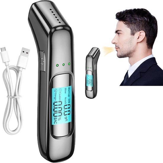 Alkoholtester，professioneller Alkoholtester Mit Digitalem Lcd-bildschirm，usb-wiederaufladbare Alkoholtest-kits