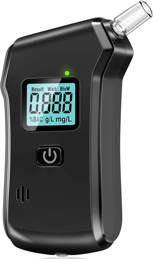 Alkoholtester - Digitales Lcd-display - Tragbar - 5 Mundstücke